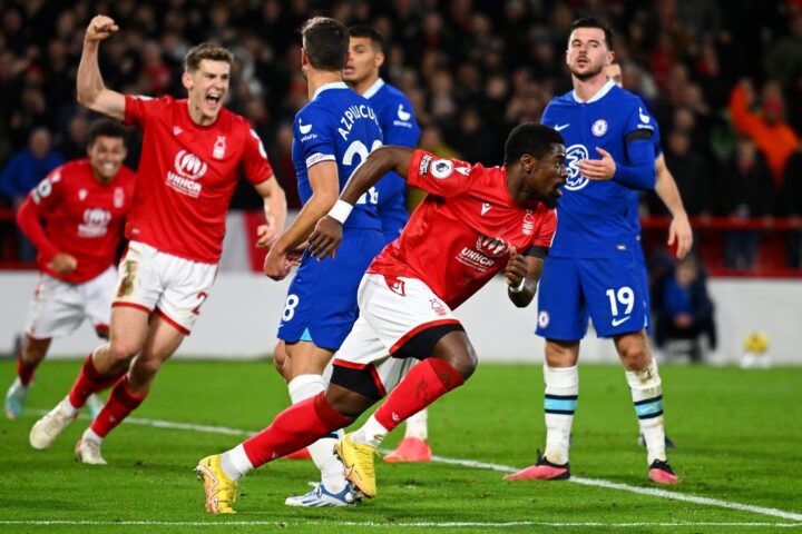 chelsea f.c. vs nottingham forest lineups
