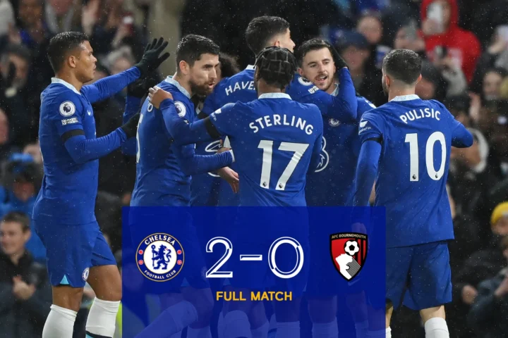 a.f.c. bournemouth vs chelsea f.c. standings