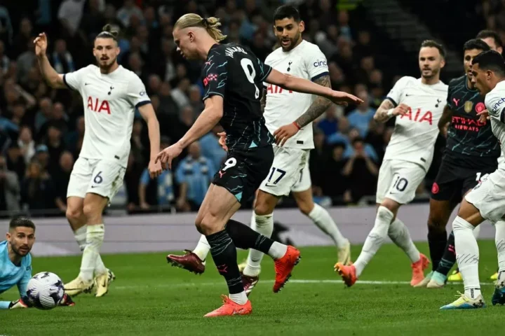 Tottenham vs Man City timeline