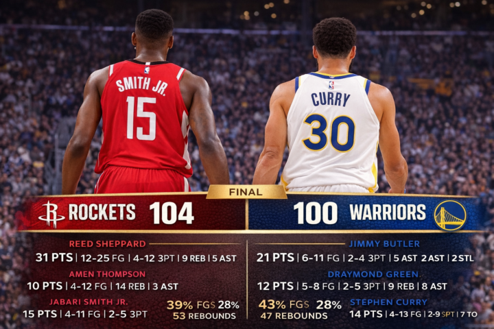 Houston Rockets Vs Golden State Warriors Match Player Stats