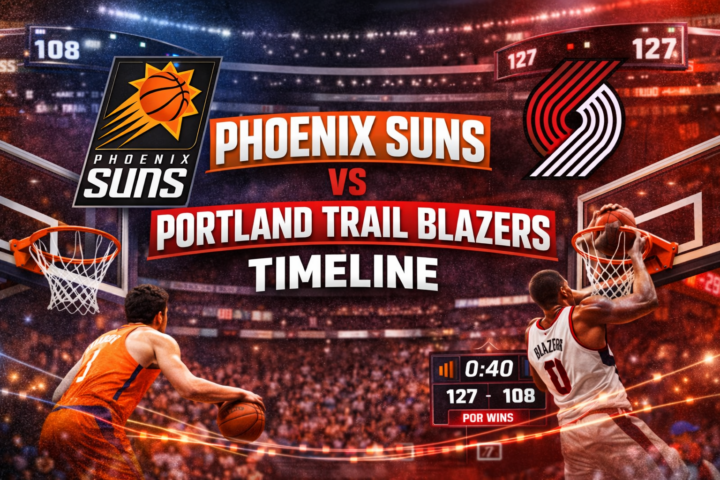 phoenix suns vs portland trail blazers timeline