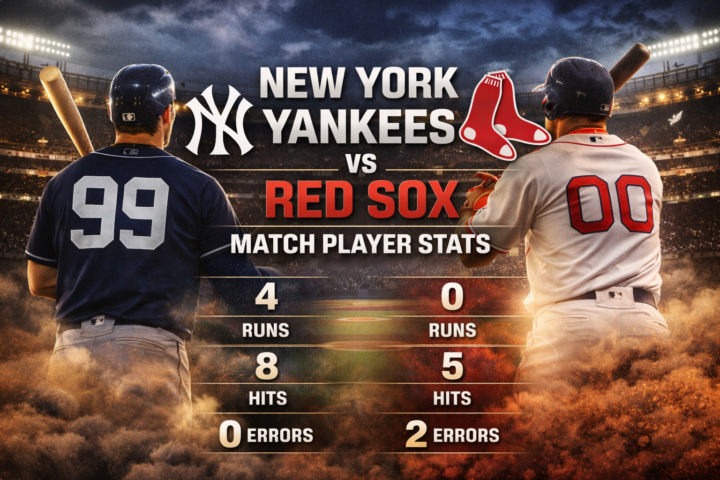 New York Yankees vs Red Sox Match Player Stats